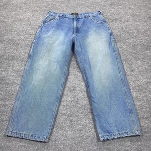 RedHead 7254MN Jeans Mens 38x30 Blue Relaxed Straight Fleece Lined Insulated